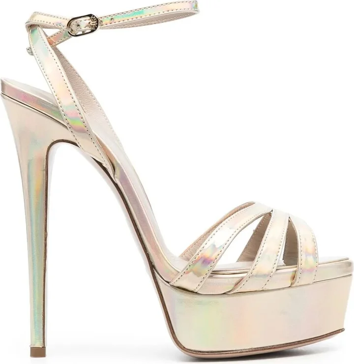 Lola holographic 140mm sandals