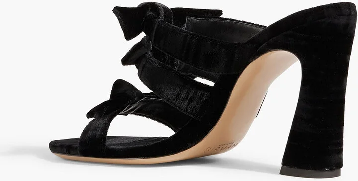 Lolita 90 bow-detailed velvet sandals - Image 3