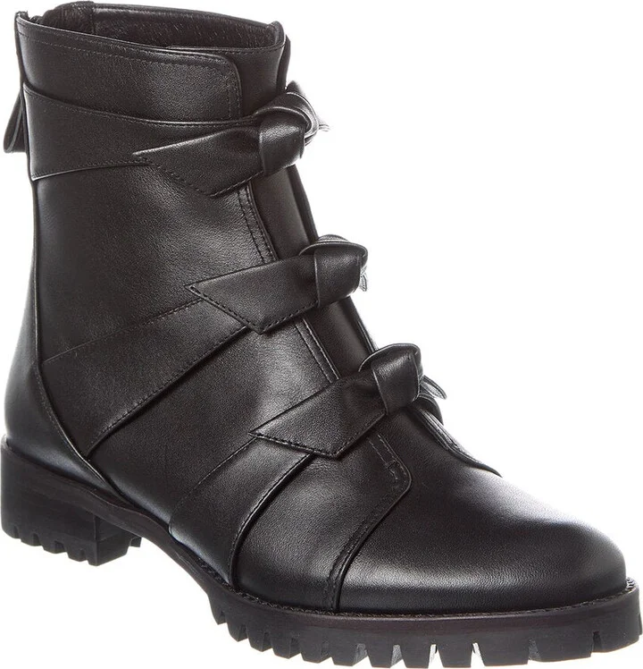 Lolita Leather Combat Bootie