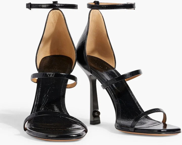 Lollipop textured-leather sandals - Image 2