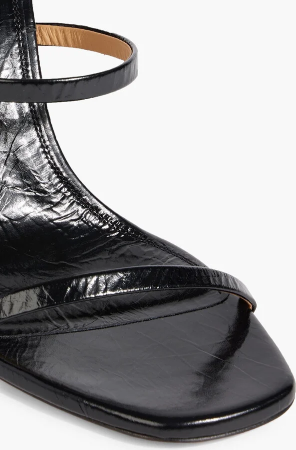 Lollipop textured-leather sandals - Image 4