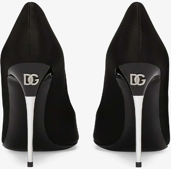 Lollo 105 Pointed Satin Pumps - Image 2