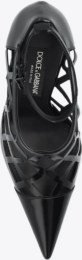 Lollo 105 Polished Leather Pumps - Image 3