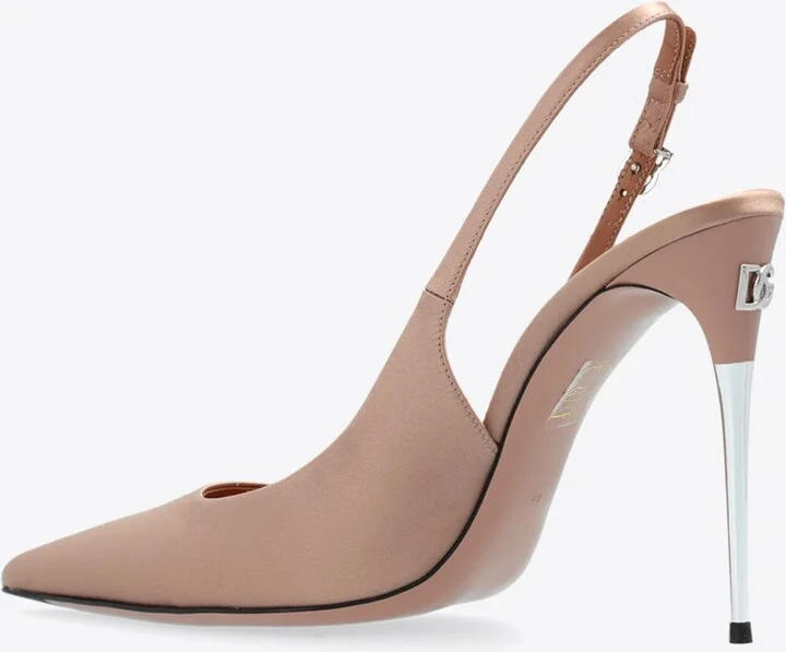 Lollo 105 Slingback Satin Pumps - Image 2