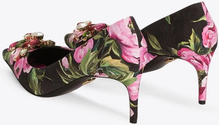 Lollo 60 Floral Brocade Pumps - Image 2