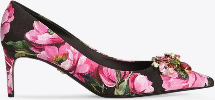 Lollo 60 Floral Brocade Pumps