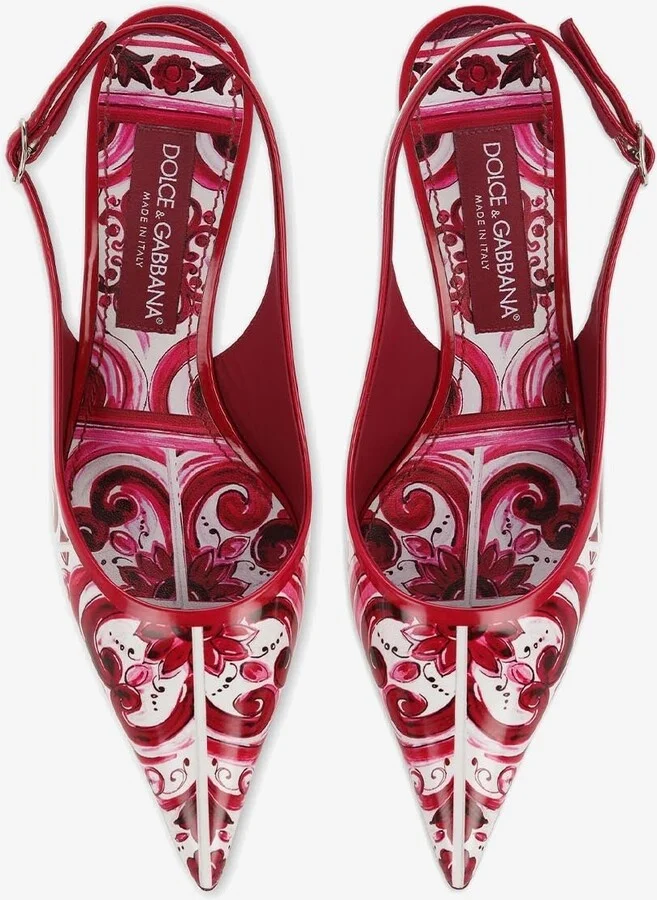 Lollo 60 Majolica Print Slingback Pumps - Image 2
