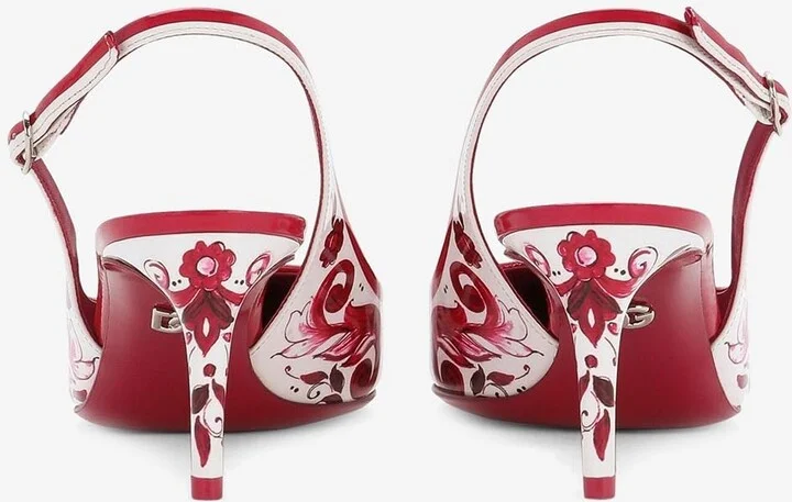 Lollo 60 Majolica Print Slingback Pumps - Image 3