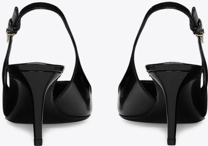 Lollo 60 Patent Leather Slingback Pumps - Image 2