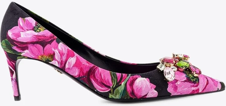 Lollo 60 Peony Print Pumps
