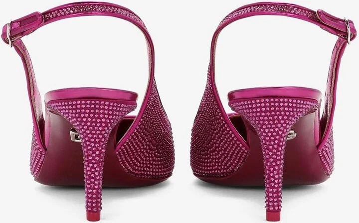 Lollo 60 Rhinestone Embellished Slingback Pumps - Image 3