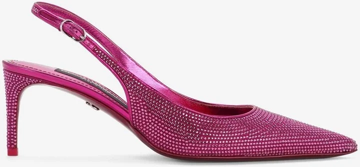 Lollo 60 Rhinestone Embellished Slingback Pumps