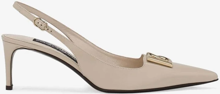 Lollo 60 Slingback Pumps in Polished Leather