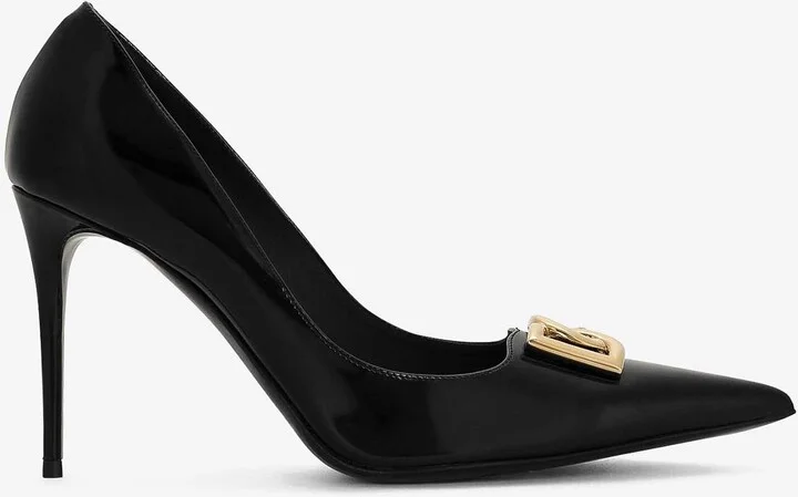 Lollo 90 Calf Leather Pointed Pumps