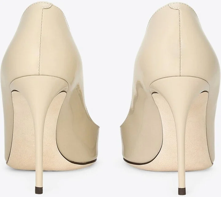Lollo 90 Polished Leather Pumps - Image 2