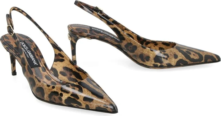 Lollo Leather Slingback Pumps - Image 3