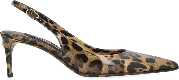 Lollo Leather Slingback Pumps