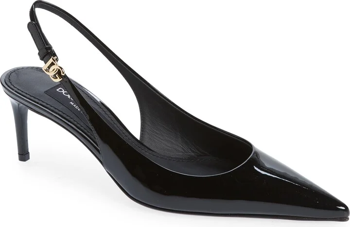 Lollo Patent Leather Slingback Pump