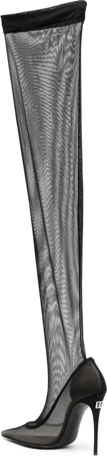 Lollo thigh-high tulle boots - Image 3