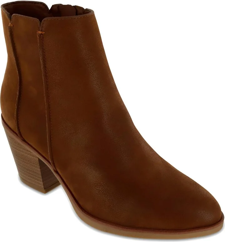 Lolo Womens Faux Leather Heels Ankle Boots