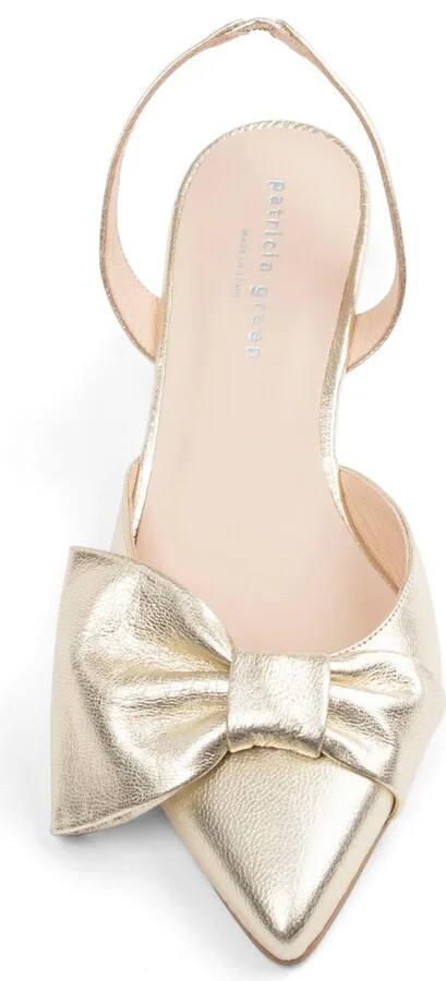 London Bow Pointed Toe Kitten Heel Pump - Image 5