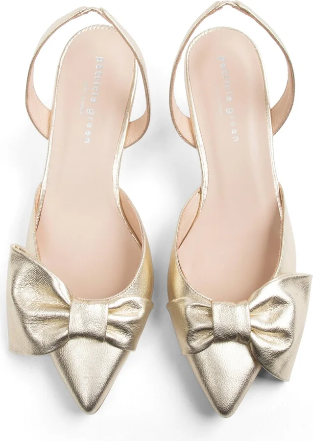 London Bow Pointed Toe Kitten Heel Pump - Image 8