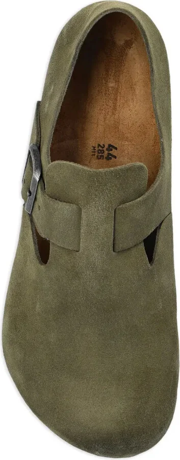 London buckle-detail suede mules - Image 3