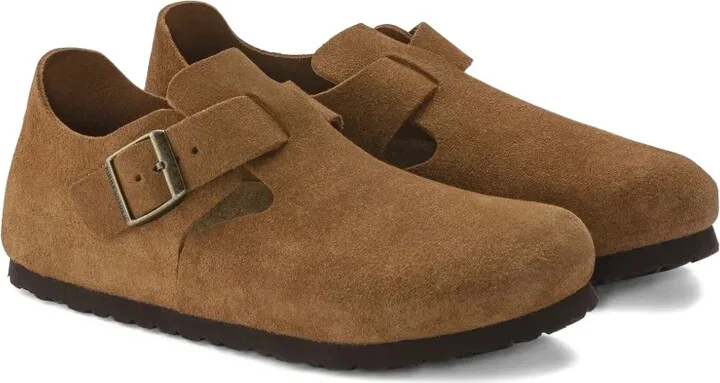 London "mink" suede-leather mules - Image 2
