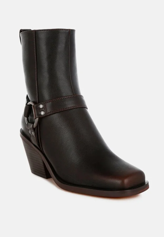 London Rag Baccata Elevated Harness Detail Ankle Boots - Image 2
