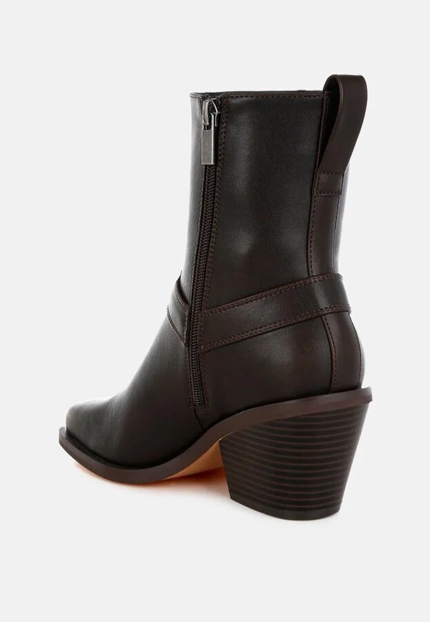 London Rag Baccata Elevated Harness Detail Ankle Boots - Image 3
