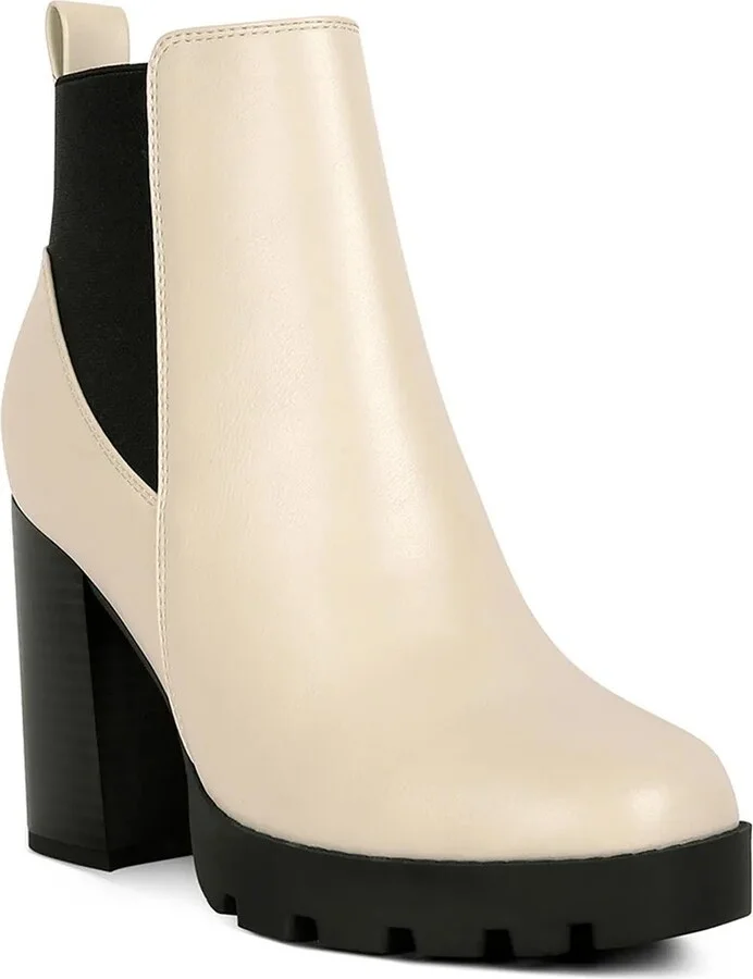 London Rag Bolt Platform Chelsea Boot