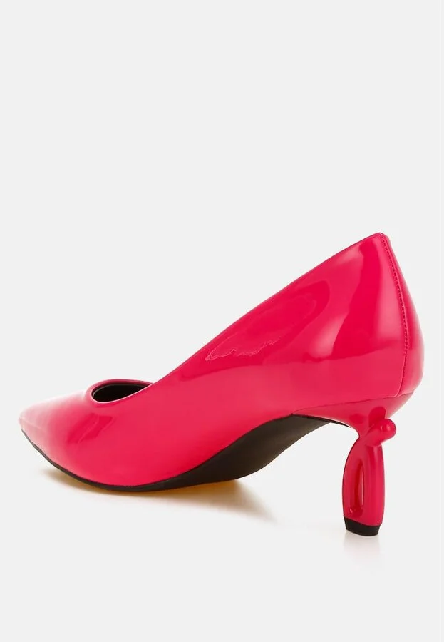 London Rag Calla Pointed Toe Fantasy Heel Pumps - Image 2