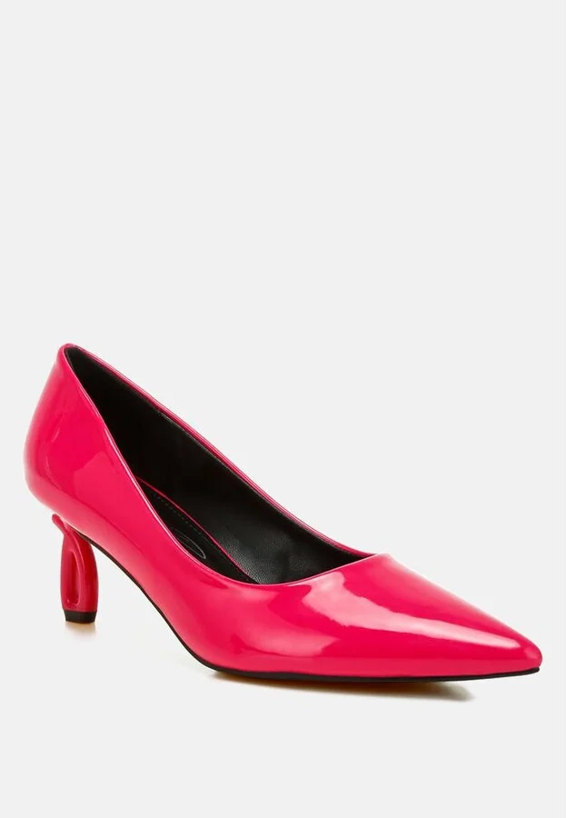 London Rag Calla Pointed Toe Fantasy Heel Pumps - Image 3