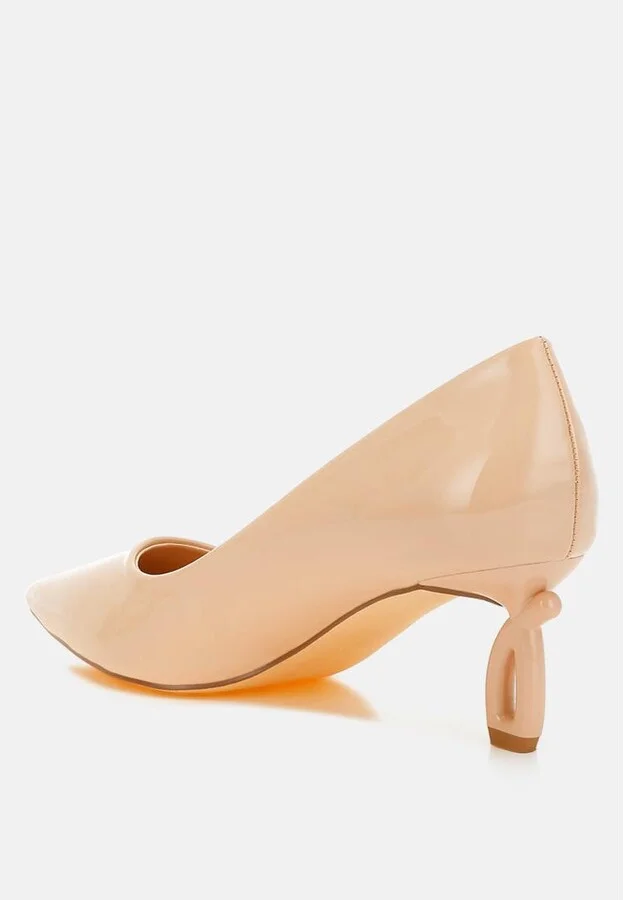 London Rag Calla Pointed Toe Fantasy Heel Pumps - Image 4