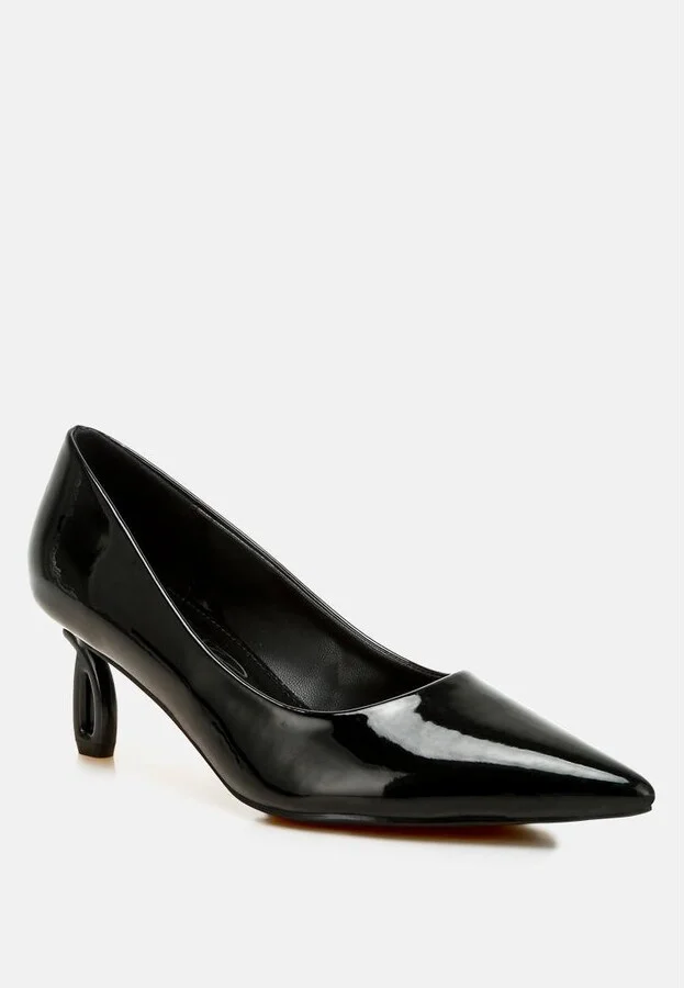 London Rag Calla Pointed Toe Fantasy Heel Pumps - Image 6