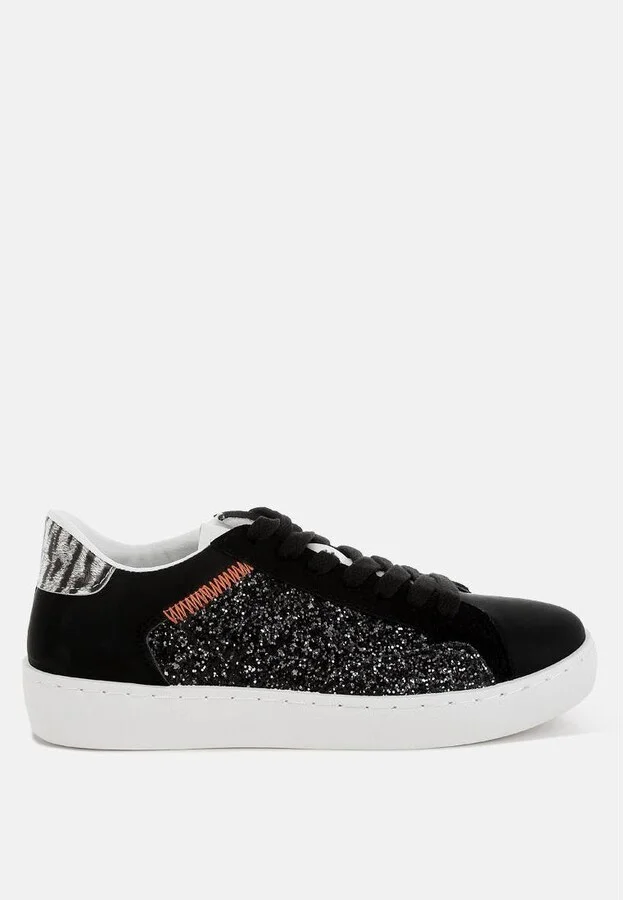 London Rag Cosmolight Glitter Faux Leather Sneakers