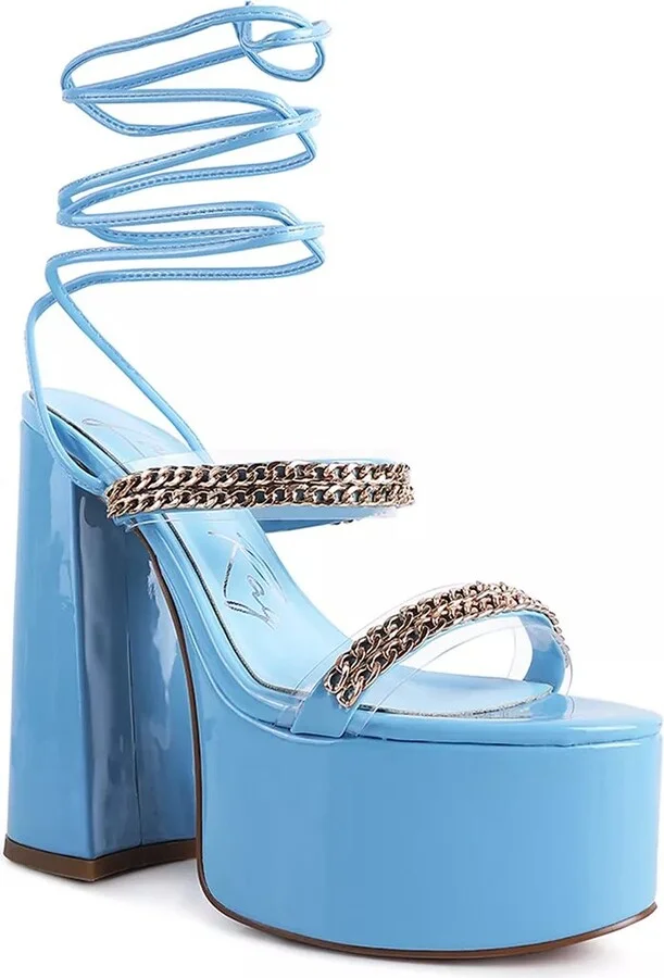 London Rag Indulgence Platform Sandal