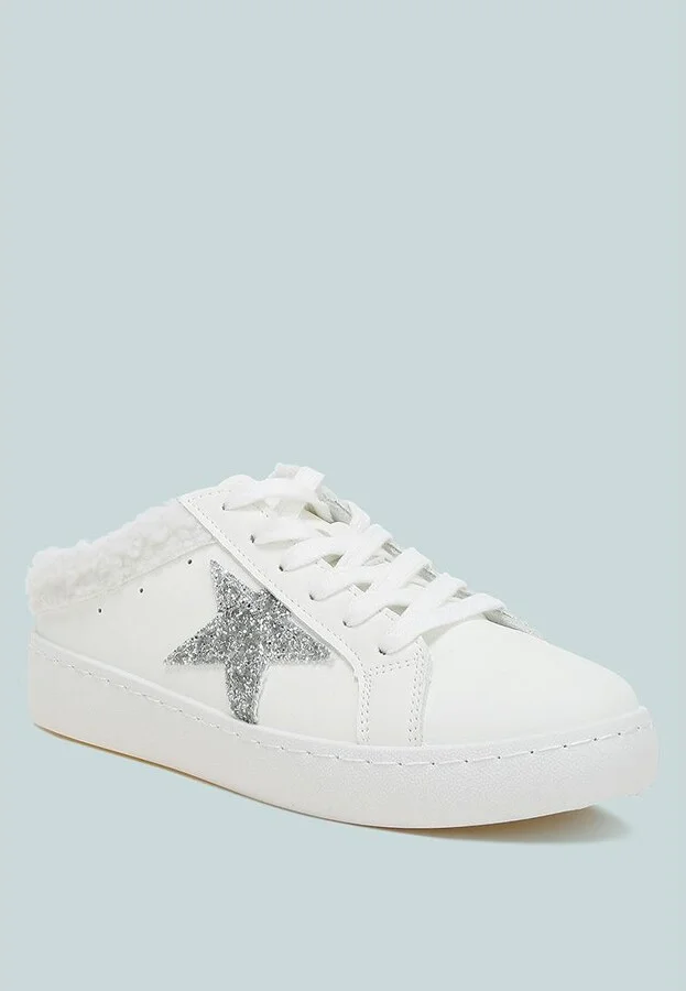 London Rag Moxie Fur Collar Slip On Sneakers - Image 3