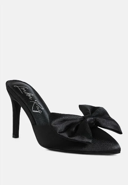 London Rag Sidonie Bow Detail Stiletto Mules Women - Image 2