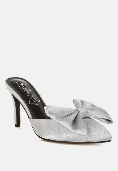 London Rag Sidonie Bow Detail Stiletto Mules Women - Image 4