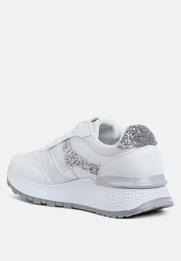 London Rag Tapers Glitter Detail Chunky Sneakers - Image 3
