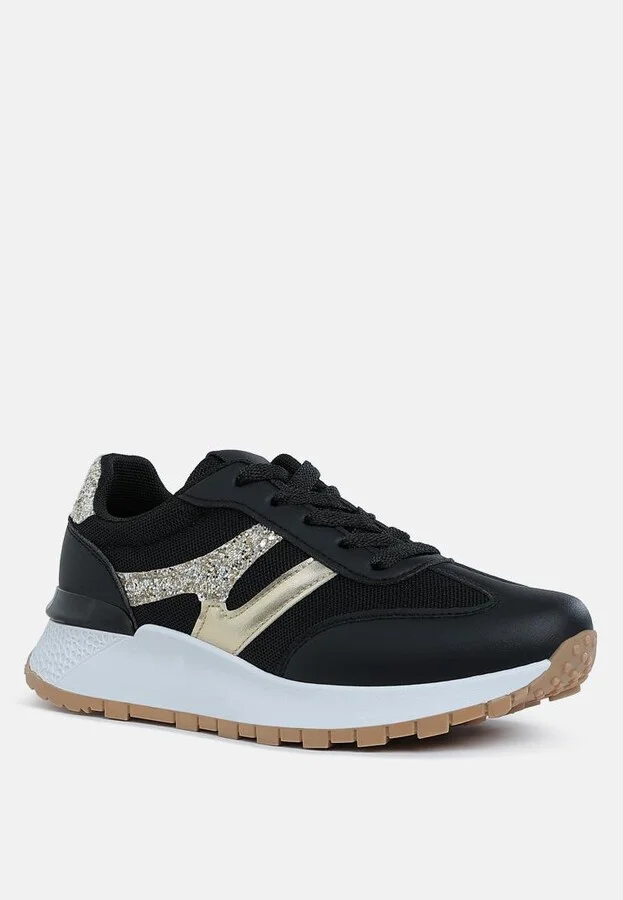 London Rag Tapers Glitter Detail Chunky Sneakers - Image 4