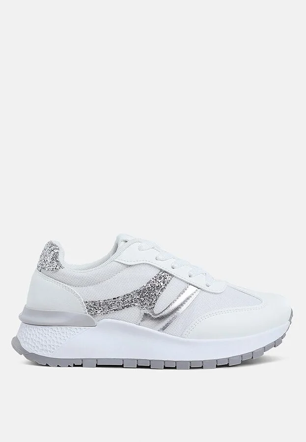 London Rag Tapers Glitter Detail Chunky Sneakers