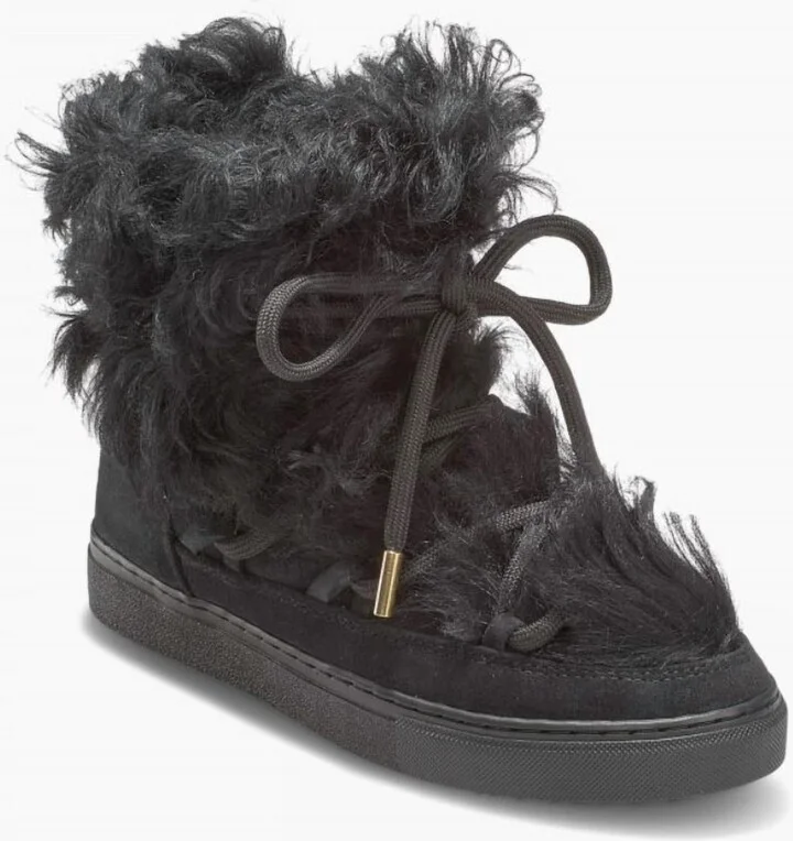 Long Curly Boot In Black
