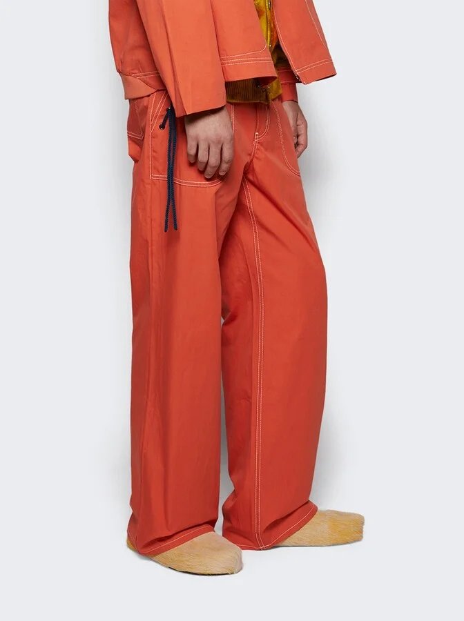 Long-hair Calfskin Fussbett Sabot Shoes Yellow