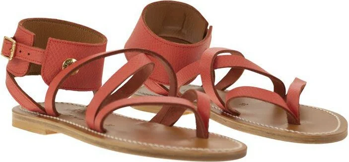 Longchamp Longchamp X K.Jacques Leather Sandals - Image 4