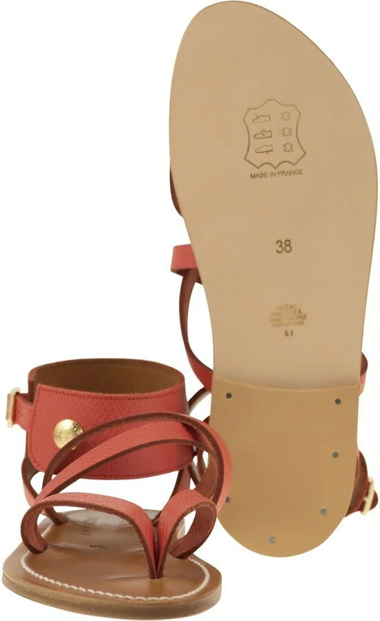 Longchamp Longchamp X K.Jacques Leather Sandals - Image 5