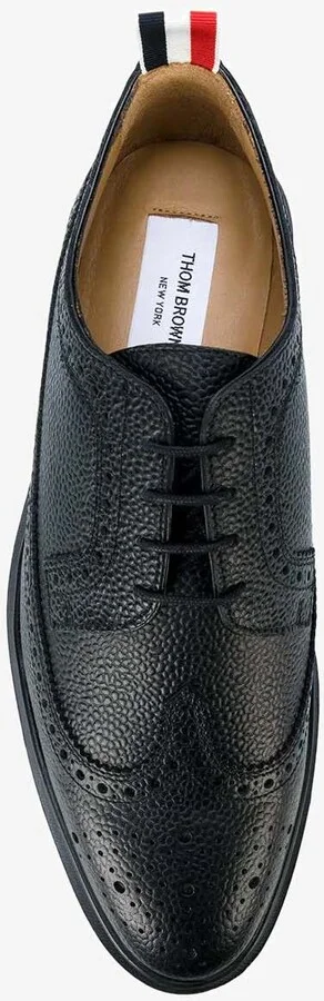 Longwing Grained Leather Brogue Shoes - Image 3