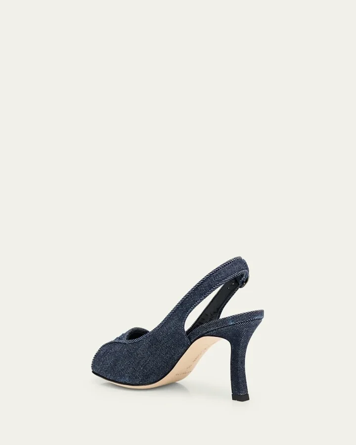 Lonike Denim Slingback Sandals - Image 4
