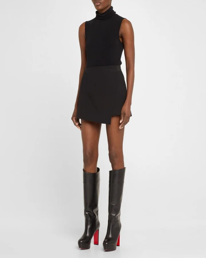 Loo Leather Red Sole Knee Boots - Image 10